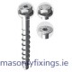 FBS II 10mm x 90mm (35/25/5) US Hex Ultracut Concrete Screw A4 Stainless Steel  BOX 50